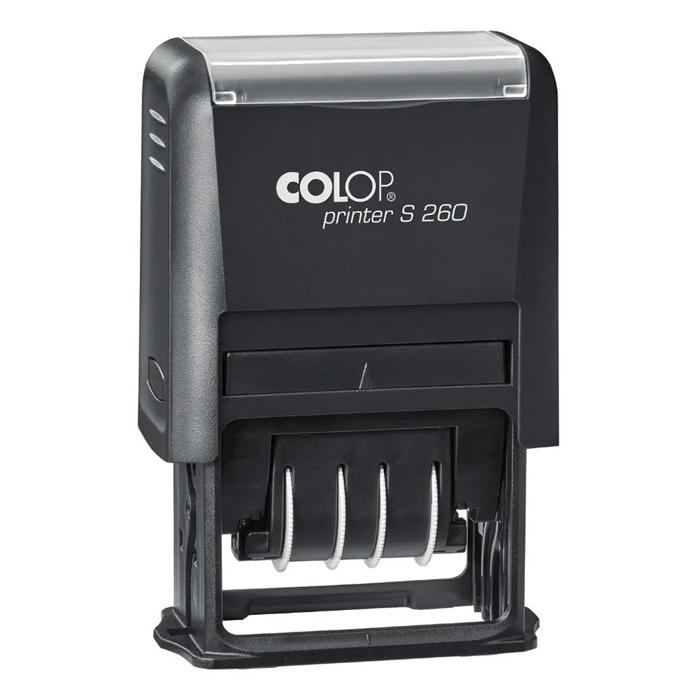 Bélyegző dátum COLOP Printer S260 fekete ház fekete párna