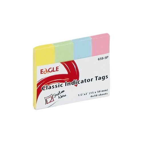Oldaljelölő EAGLE 659-5P papír pasztell 4 szín