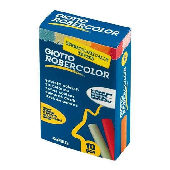 Táblakréta GIOTTO RoberColor színes kerek 10 darabos