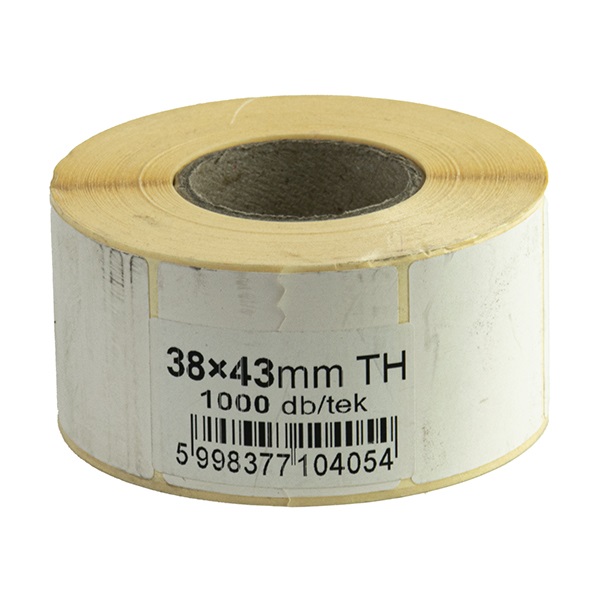 Etikett tekercses thermo 43X38mm