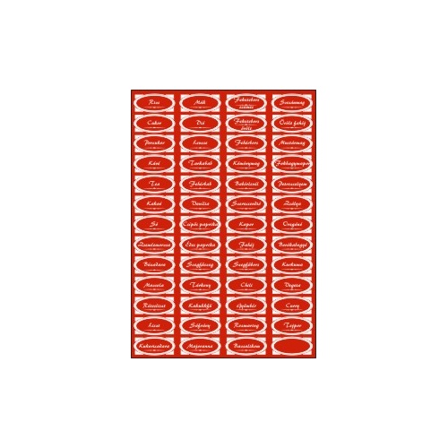 Matrica fűszeres piros 
