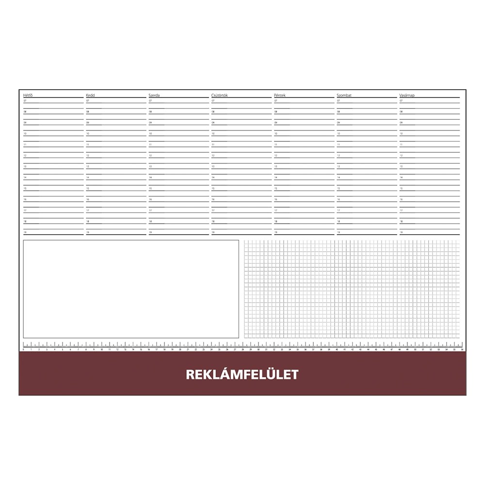 Íróalj REALSYSTEM 7141 570x390mm bordó