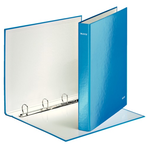 Gyűrűskönyv LEITZ Wow A/4 Maxi 40mm 4  gyűrű D alakú kék