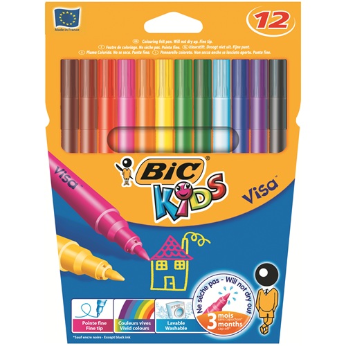 Filctoll BIC Kids Visa 880 12db-os készlet