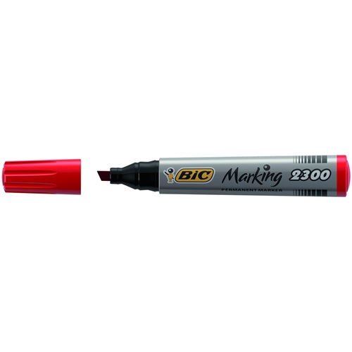 Alkoholos marker BIC 2300 vágott piros