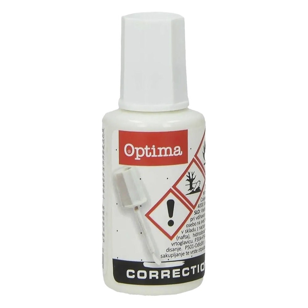 Hibajavító folyadék OPTIMA ecsetes oldószeres 20 ml