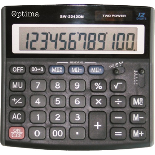 Számológép asztali OPTIMA SW-2242DM 12 digit