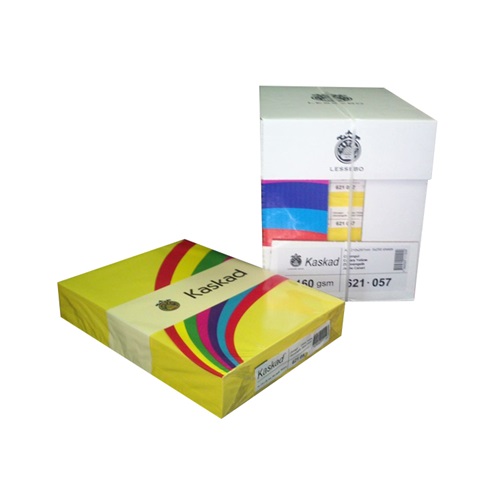 Fénymásolópapír színes KASKAD A/4 160 gr citromsárga 57 250 ív/csomag