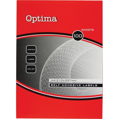 Etikett OPTIMA 32108 kör 40mm 2400 címke/doboz 100 ív/doboz