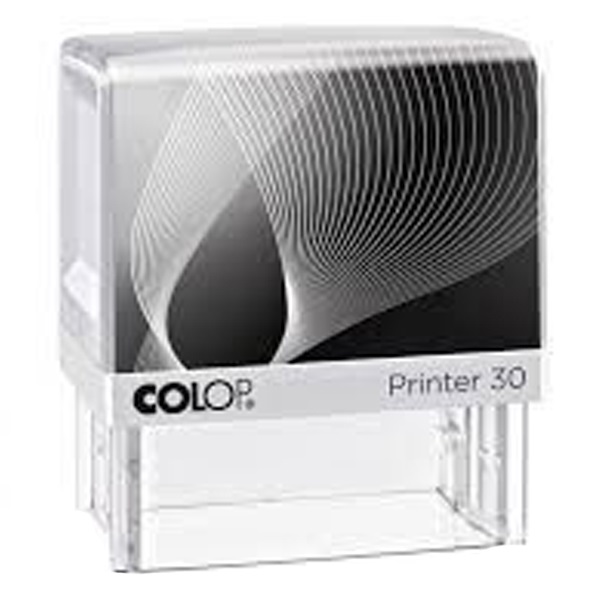 Bélyegző COLOP Printer IQ30 fekete ház kék párnával