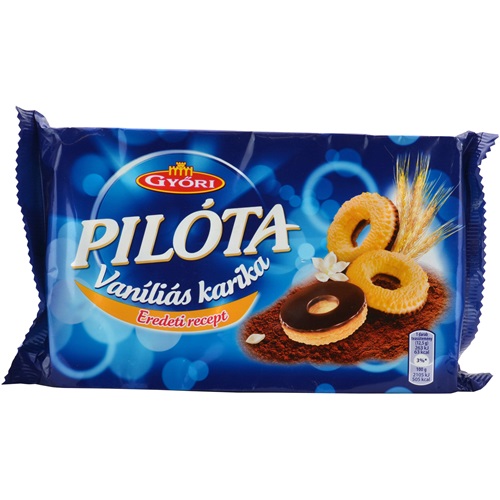 Keksz PILÓTA vaníliás karika étbevonóval 150 g