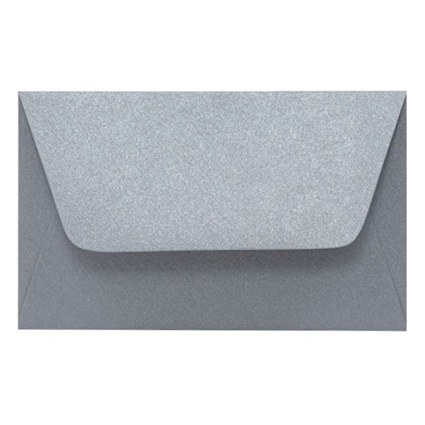Névjegyboríték színes KASKAD enyvezett 70x105 mm 52 ezüst metál 120 g 25 darabos