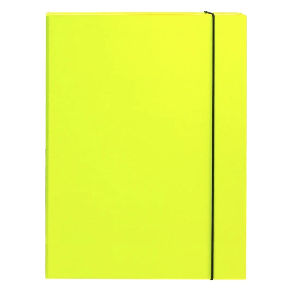 Füzetbox OPTIMA A/4 3 cm-es gerinccel sárga
