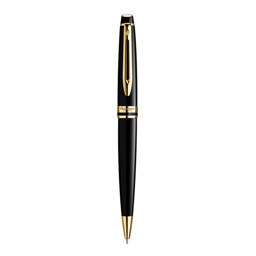 Golyóstoll WATERMAN Expert III. lakk fekete arany klipsz
