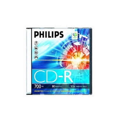Írható CD PHILIPS 700MB 52X slim tok