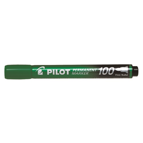 Alkoholos marker PILOT 100 kerek zöld