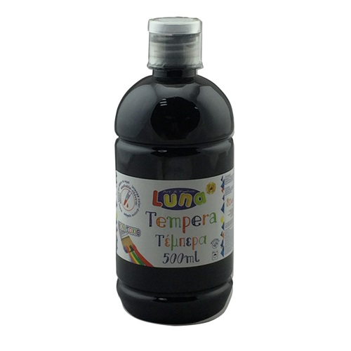 TEMPERA LUNA 500ML FEKETE