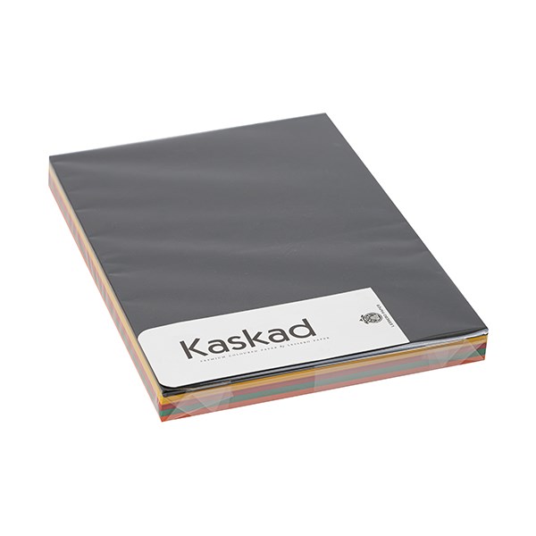 Dekorációs karton KASKAD A/4 2 oldalas 160 g élénk vegyes színek 5x25 lapos