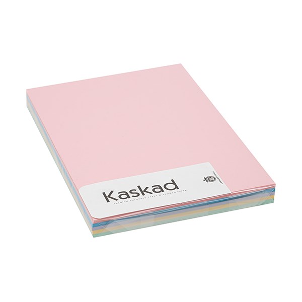 Dekorációs karton KASKAD A/4 160 g pasztell vegyes színek 5x25 lapos