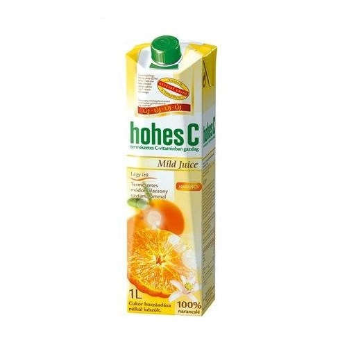 Gyümölcslé HOHES C Mild narancs 100%-os 1L