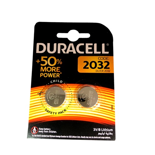 Elem gomb DURACELL DL2032 3V 2-es