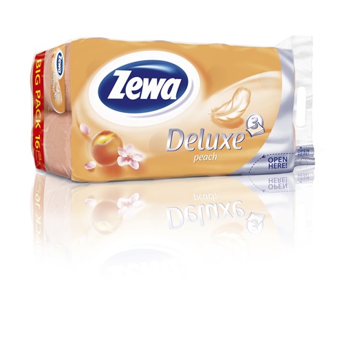 Toalettpapír ZEWA Deluxe 3 rétegű 16 tekercses Cashmere Peach