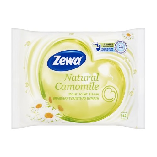 Nedves toalettpapír ZEWA 42db-os Nature Camomile