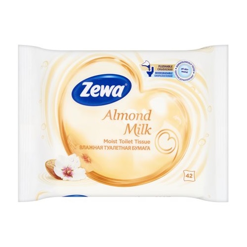 Nedves toalettpapír ZEWA 42db-os Almond Milk