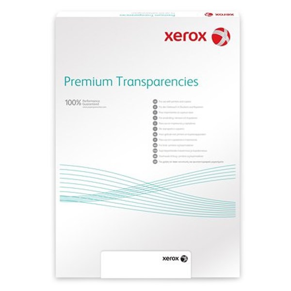 Írásvetítő fólia XEROX A/4 fekete-fehér fénymásolóba, lézernyomtatóba, univerzális 100 lapos
