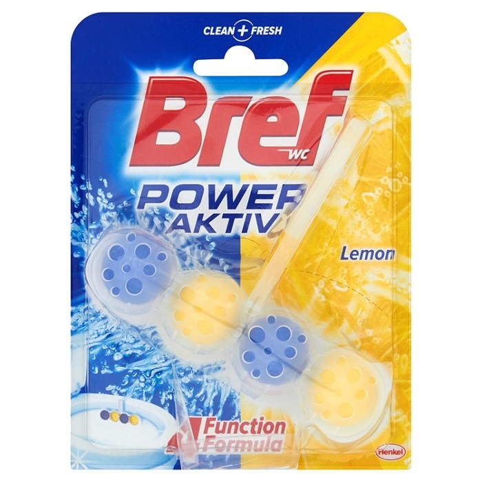 Toalett illatosító golyó BREF Power Aktiv Lemon 50g