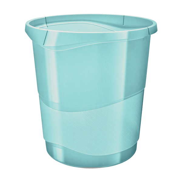 Papírkosár ESSELTE Colour`Ice 14l műanyag áttetsző kék