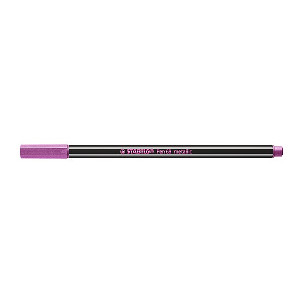 Filctoll STABILO Pen 68 metallic rózsaszín