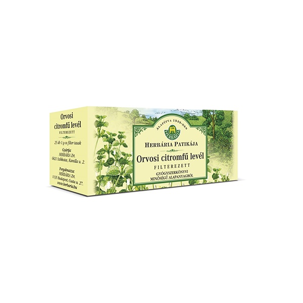 Herbatea HERBÁRIA orvosi citromfű levél 25x1g