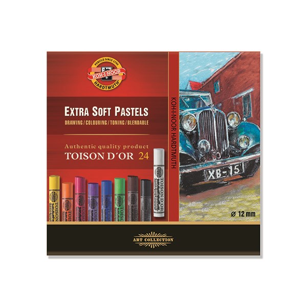 Porkréta KOH-I-NOOR 8552 Toison D`or pasztell 24 darabos
