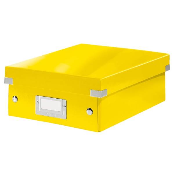 Tároló doboz LEITZ Click&Store rendszerező S méret sárga