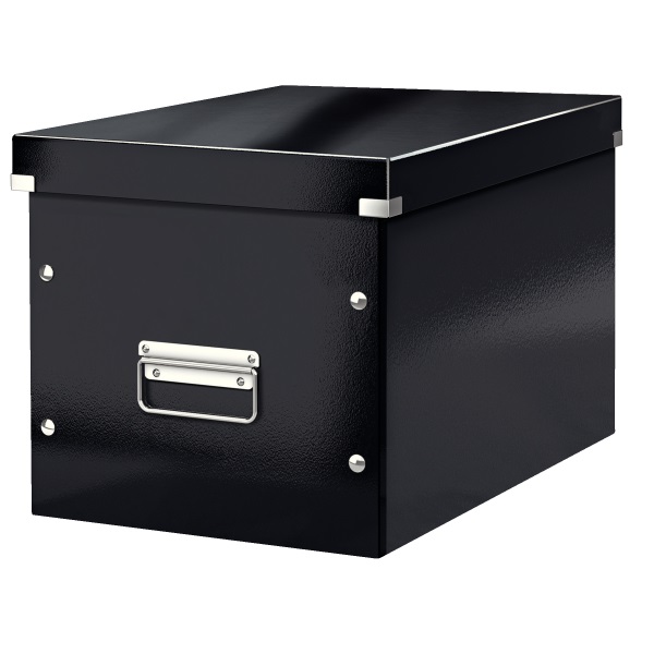 Tároló doboz LEITZ Click&Store L méret kocka fekete