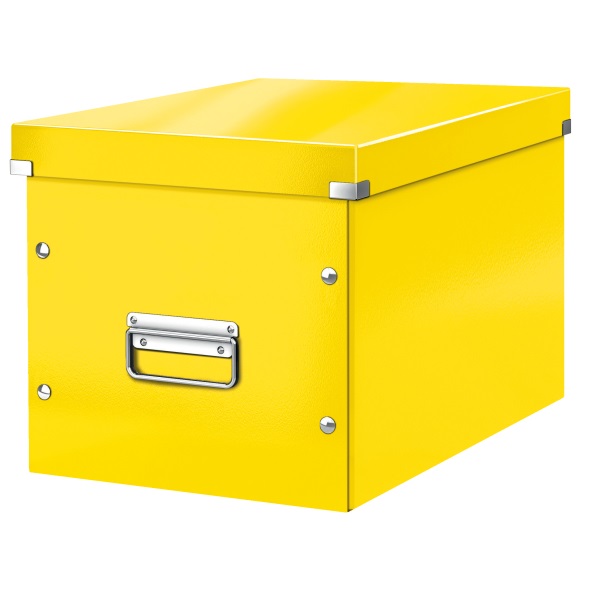 Tároló doboz LEITZ Click&Store L méret kocka sárga