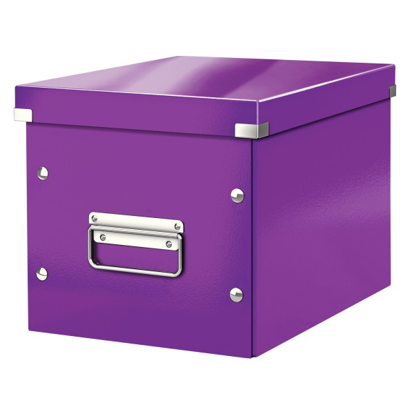 Tároló doboz LEITZ Click&Store M méret kocka lila