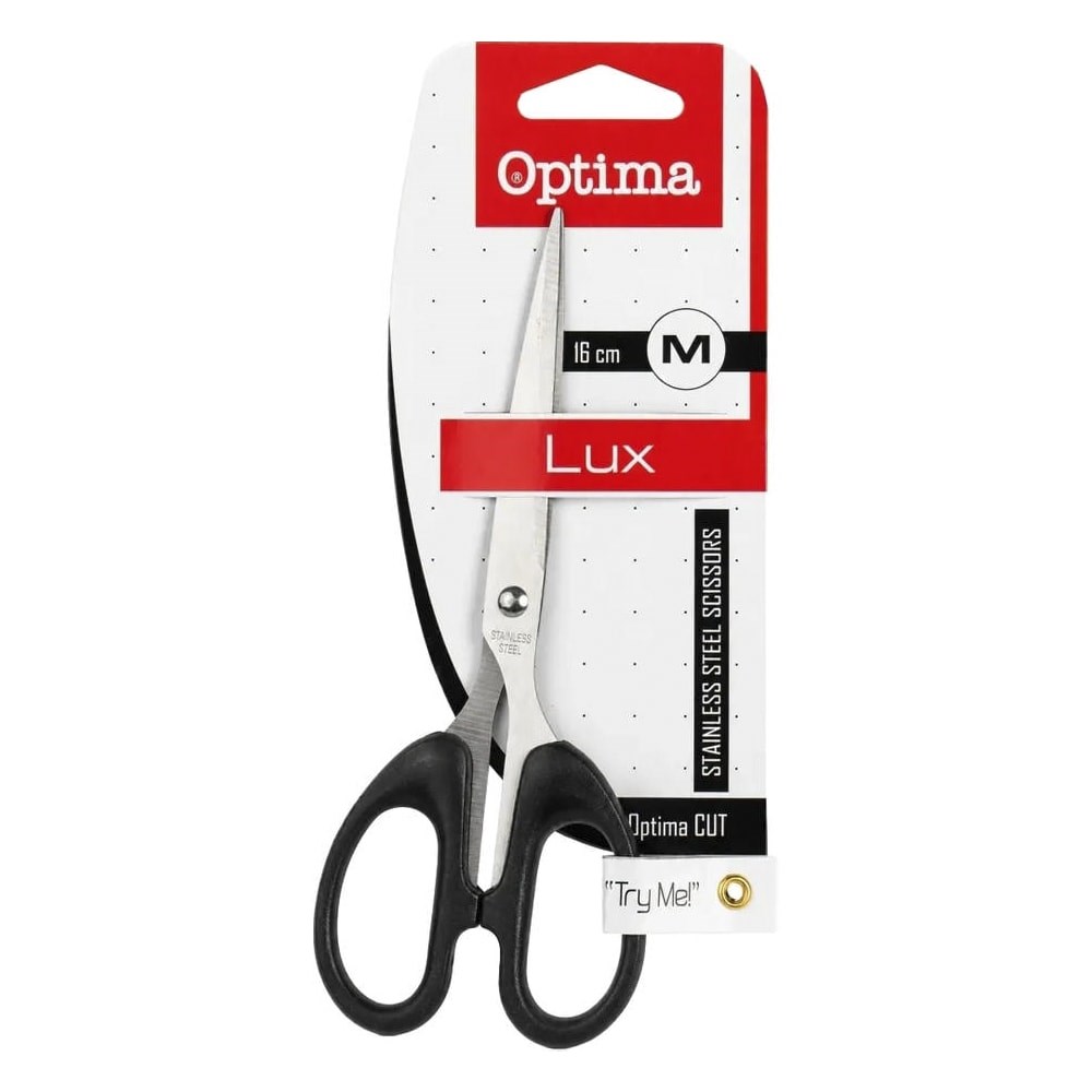 Olló irodai OPTIMA 16cm fekete