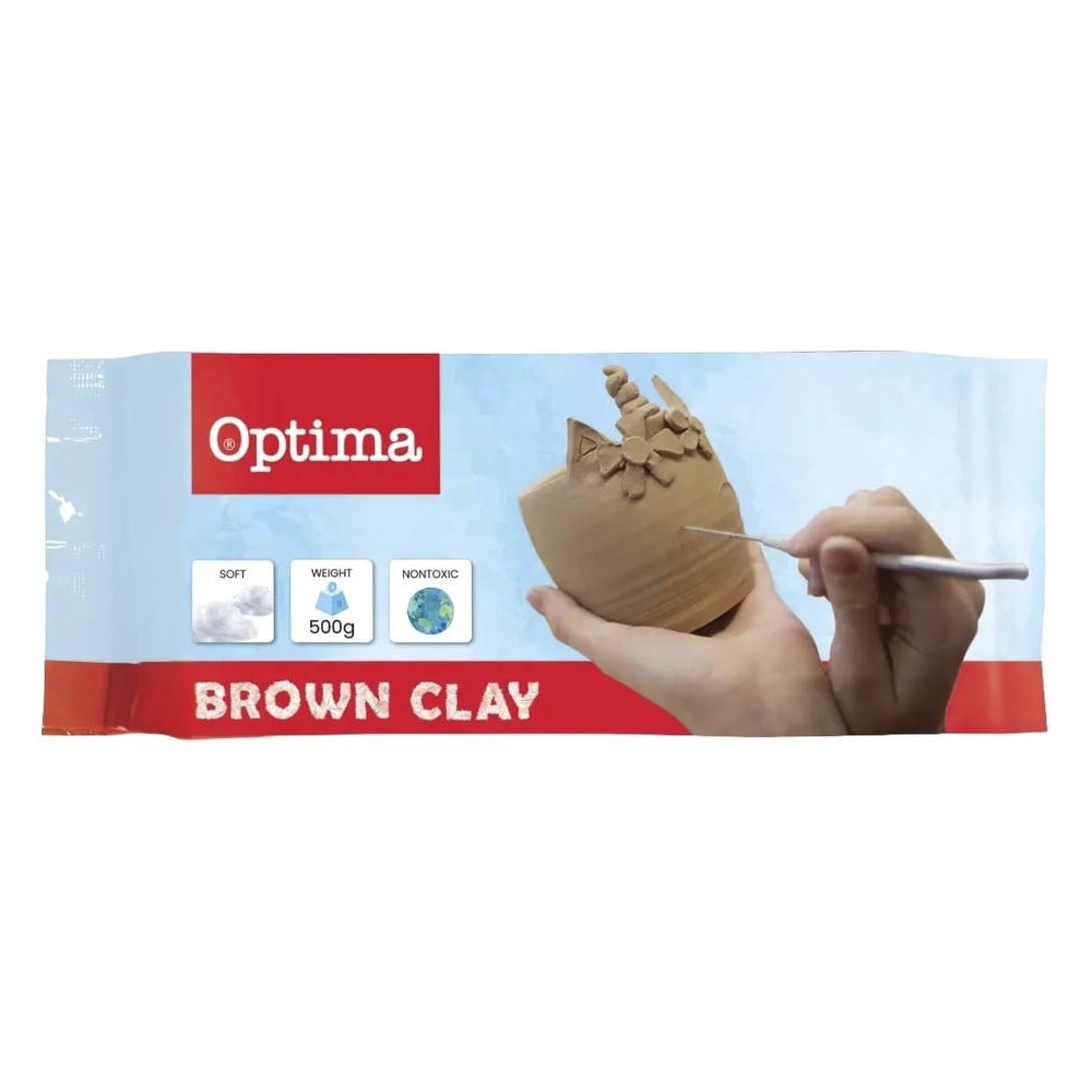 Gyurma OPTIMA modellező barna 500 g