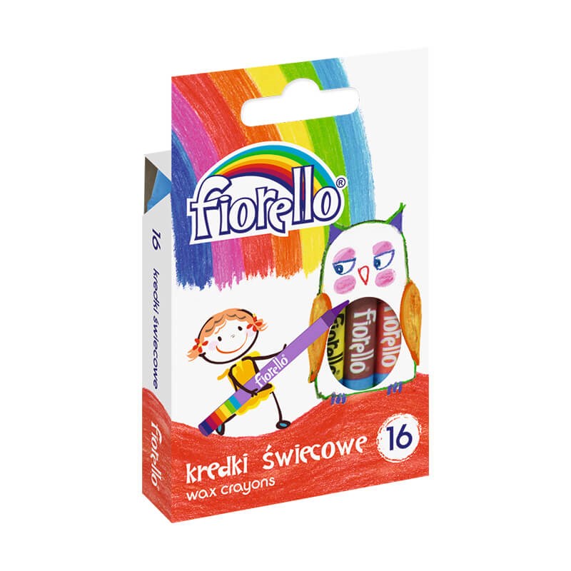 Viaszkréta FIORELLO hengeres vegyes színek 16 darabos