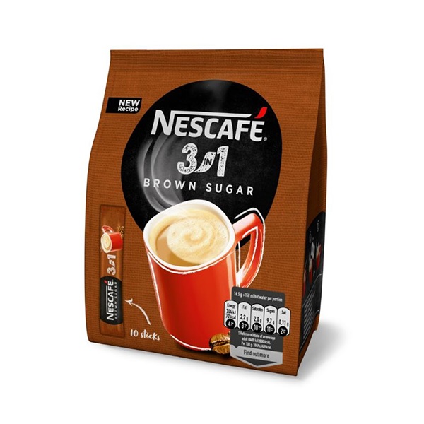 Kávé instant NESCAFE 3in1 barna cukorral 10x16,5g