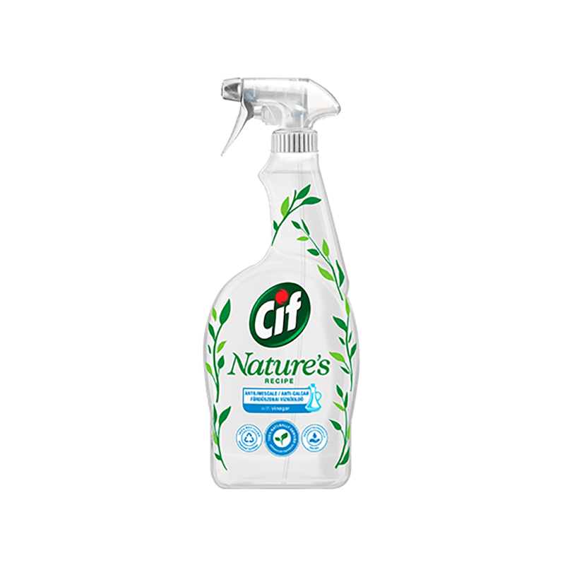 Fürdőszobai tisztítószer CIF Nature`s recipe szórófejes ecetes 750ml