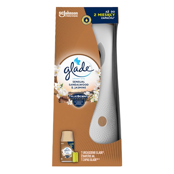 Automata légfrissítő készülék GLADE Szantálfa & Jázmin 250ml