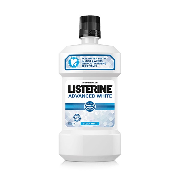 Szájvíz LISTERINE Advanced White clean mint 500 ml