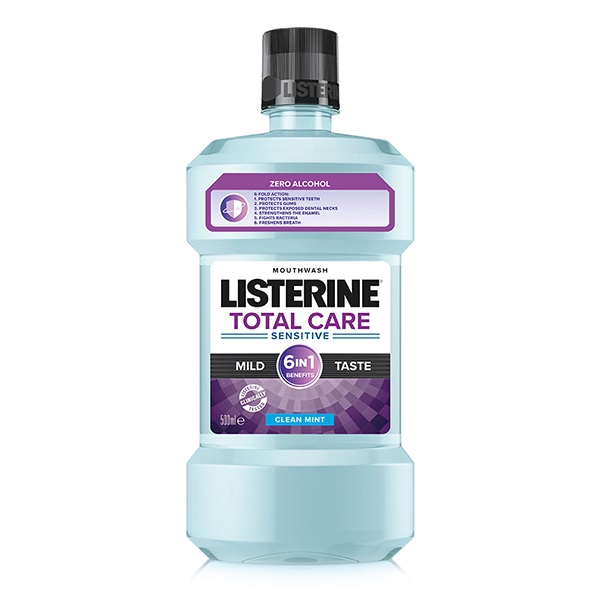 Szájvíz LISTERINE Total Care Sensitive mild taste 500 ml