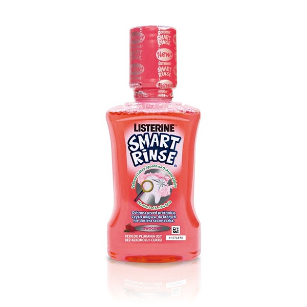 Szájvíz LISTERINE Smart Rinse Berry 6 éves kortól 250 ml