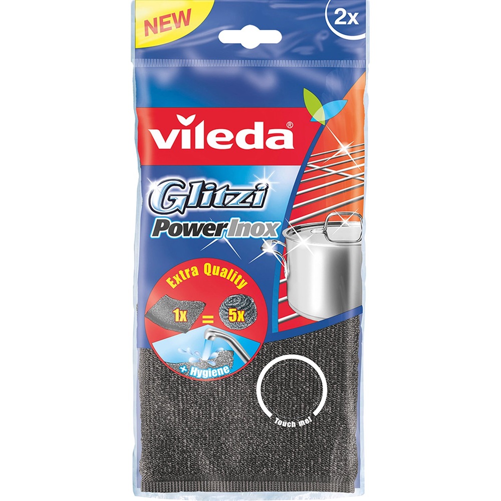 Edénysúroló párna VILEDA Glitzi Power Inox 2 db-os