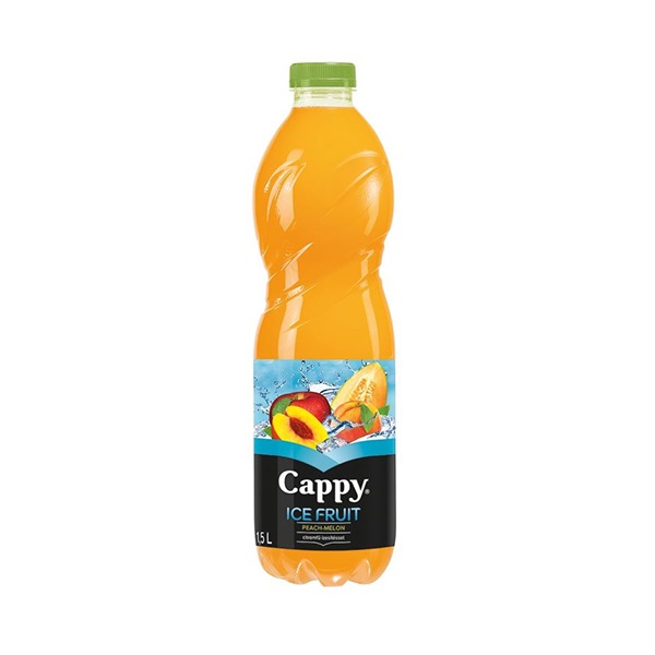 Üdítőital szénsavmentes CAPPY Ice Fruit Őszibarack-Sárgadinnye 12%-os 1,5L