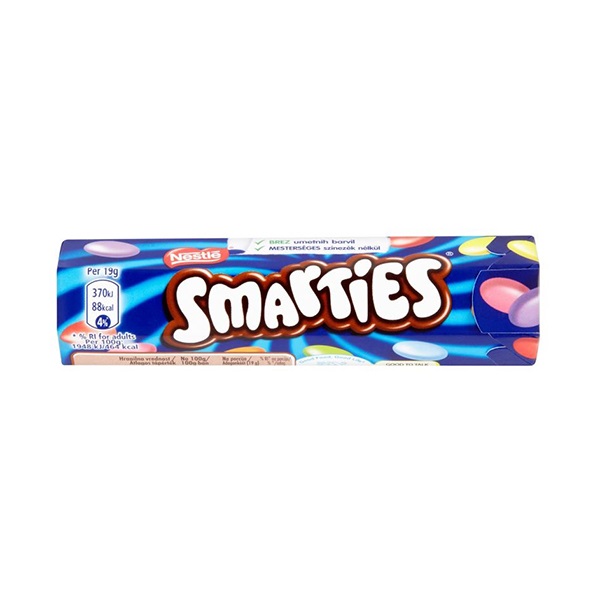 Cukordrazsé NESTLÉ Smarties tejcsokoládé cukorbevonattal 38g